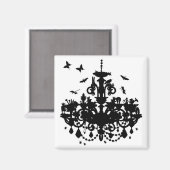 シャンデリアと蝶 マグネット (正面/裏面)