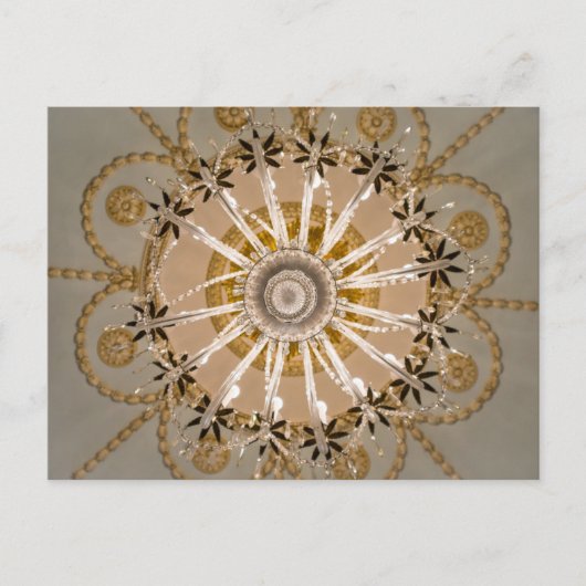 シャンデリアのはがきの下 ポストカード (正面)