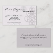 シャンデリアのインテリア・デザイナーの名刺 名刺 (正面/裏面)