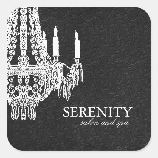 シャンデリアのシール スクエアシール (正面)