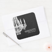 シャンデリアのシール スクエアシール (封筒)