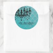 シャンデリアのシール ラウンドシール (バッグ)