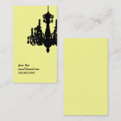 シャンデリアのテレホンカード コーリングカード (正面/裏面)