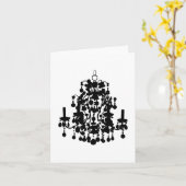 シャンデリアのメッセージカード カード (黄色い花)