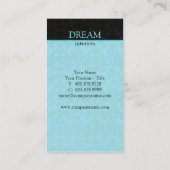 シャンデリアの不動産の名刺の青 名刺 (裏面)