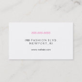 シャンデリアの名刺 名刺 (裏面)