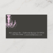 シャンデリアの名刺 名刺 (裏面)