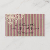 シャンデリアの喜び – 名刺 (裏面)