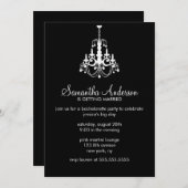 シャンデリアの独身最後のパーティー招待状 招待状 (正面/裏面)