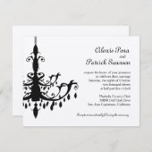 シャンデリアの結婚式招待状 招待状 (正面/裏面)