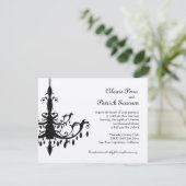 シャンデリアの結婚式招待状 招待状 (スタンド正面)