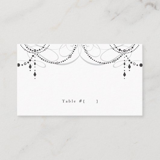 シャンデリアの護衛カード プレイスカード (正面)