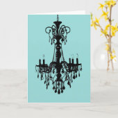 シャンデリアの青 カード (黄色い花)