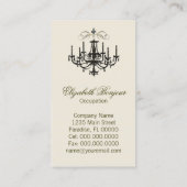 シャンデリアの~の名刺とロマンス 名刺 (裏面)