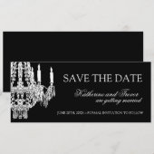 シャンデリアのSave the Date結婚式招待状 セーブザデート (正面/裏面)