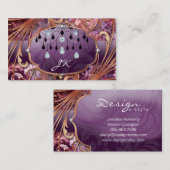 シャンデリアインテリ実在アデザインエステートエ実在ート 名刺 (正面/裏面)