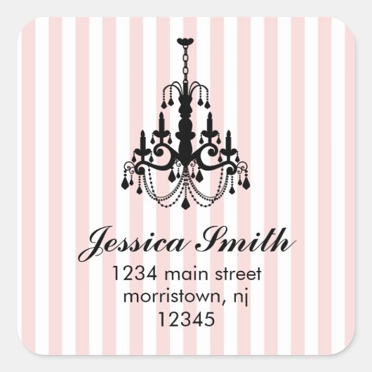 シャンデリアエレガントのシール スクエアシール (正面)