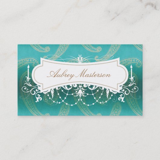 シャンデリアエレガント灯 名刺 (正面)