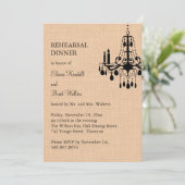 シャンデリアオンバーラップリハーサルディナー招待状 招待状 (スタンド正面)