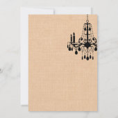 シャンデリアオンバーラップリハーサルディナー招待状 招待状 (裏面)