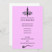 シャンデリアカスタム招待状 招待状 (正面/裏面)