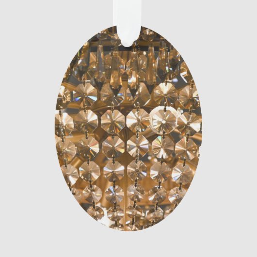 シャンデリアガラスプリント オーナメント (正面)