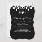 シャンデリアクリスタル卒業パーティー招待状 招待状 (正面)