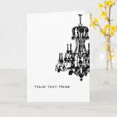 シャンデリアグリーティングカード カード (黄色い花)