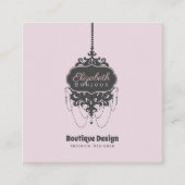 シャンデリアシック(色の変更) - スクエア名刺 (正面)