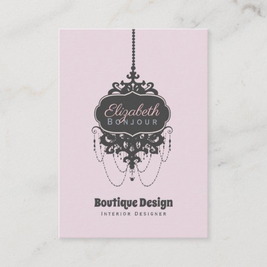 シャンデリアシック（色の変更） - 名刺 (正面)