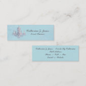 シャンデリアスキンニー名刺 – 青 スキニー名刺 (正面/裏面)