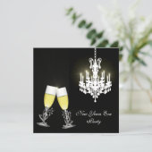 シャンデリアニューイヤーイブパーティの招待状 招待状 (スタンド正面)