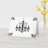 シャンデリアノートカード カード (黄色い花)