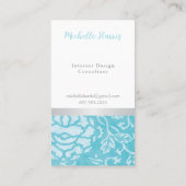 シャンデリアフローラインテリアデザイナー名刺 名刺 (裏面)