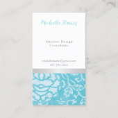 シャンデリアフローラインテリアデザイナー名刺 名刺 (裏面)