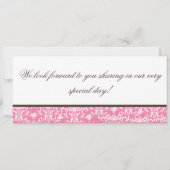 シャンデリアボーディングパス結婚式招待状 招待状 (裏面)