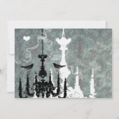 シャンデリアラブバード結婚式招待状 招待状 (裏面)