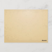 シャンデリア付きバーンセールのはがき、ウイスキー樽 ポストカード (裏面)