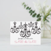 シャンデリア付き日付はがきを保存する 案内ポストカード (スタンド正面)
