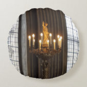 シャンデリア円枕 ラウンドクッション (正面)