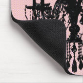 シャンデリア及びピンク マウスパッド (コーナー)