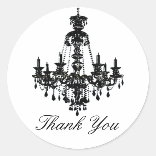 シャンデリア封筒用シール ラウンドシール (正面)
