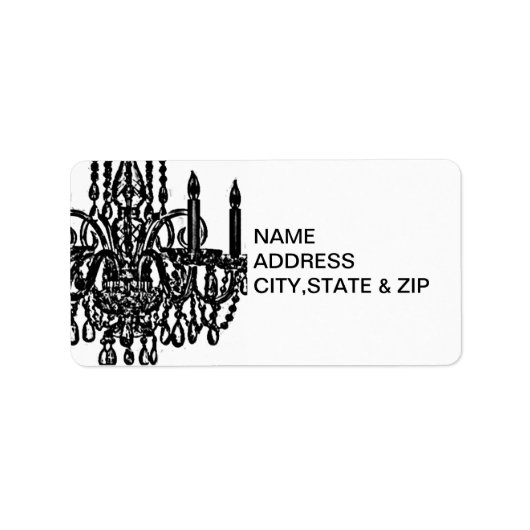 シャンデリア戻りラベル ラベル (正面)
