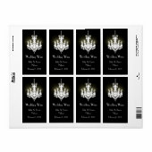 シャンデリア結婚のミニワインラベル ラベル (フルシート)