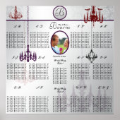 シャンデリア結婚の写真座席表 ポスター (正面)