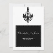 シャンデリア結婚式招待状 招待状 (正面)