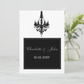 シャンデリア結婚式招待状 招待状 (スタンド正面)