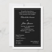 シャンデリア結婚式招待状 招待状 (裏面)