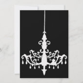シャンデリア誕生日招待状 招待状 (裏面)