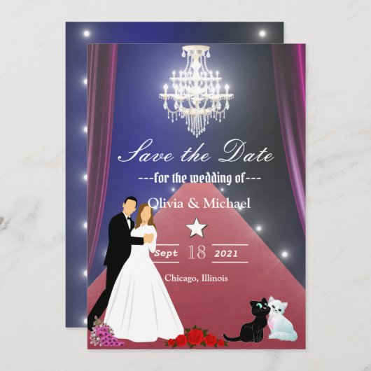 シャンデリア セーブザデート (正面/裏面)